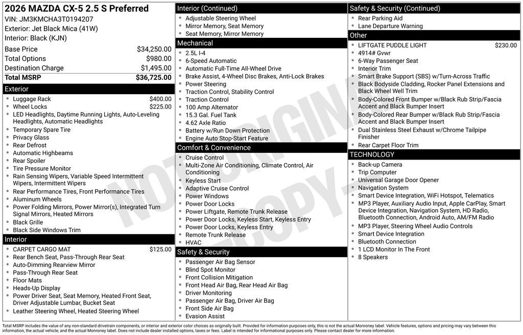 2026 Mazda Mazda CX-5 2.5 S Preferred AWD