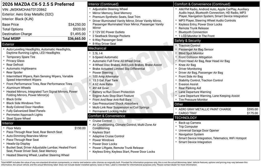 2026 Mazda Mazda CX-5 2.5 S Preferred AWD