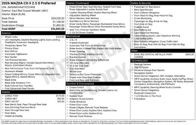2026 Mazda Mazda CX-5 2.5 S Preferred AWD