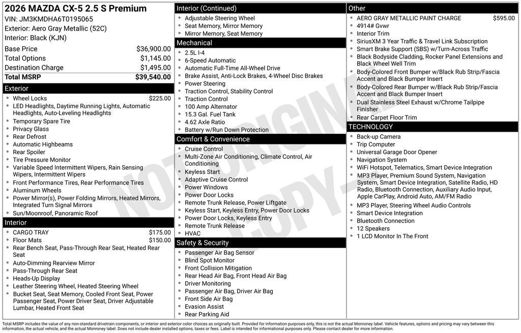 2026 Mazda Mazda CX-5 2.5 S Premium AWD