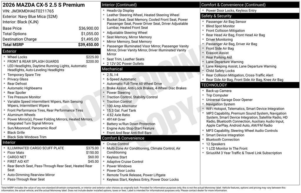 2026 Mazda Mazda CX-5 2.5 S Premium AWD