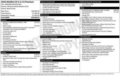 2026 Mazda Mazda CX-5 2.5 S Premium AWD