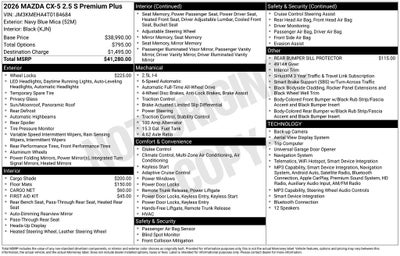 2026 Mazda Mazda CX-5 2.5 S Premium Plus AWD