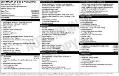 2026 Mazda Mazda CX-5 2.5 S Premium Plus AWD