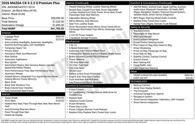 2026 Mazda Mazda CX-5 2.5 S Premium Plus