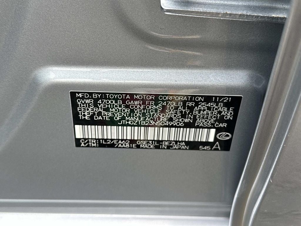 2022 Lexus IS 350 F SPORT