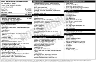 2020 Jeep Grand Cherokee Limited