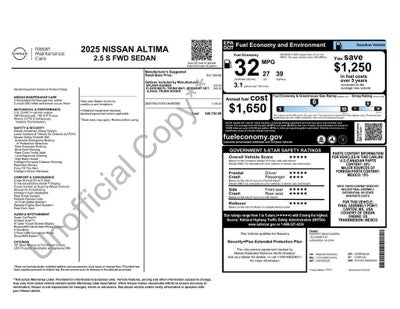 2025 Nissan Altima 2.5 S Nissan Certified
