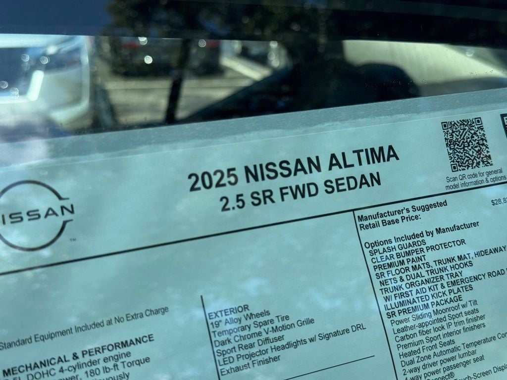 2025 Nissan Altima 2.5 SR