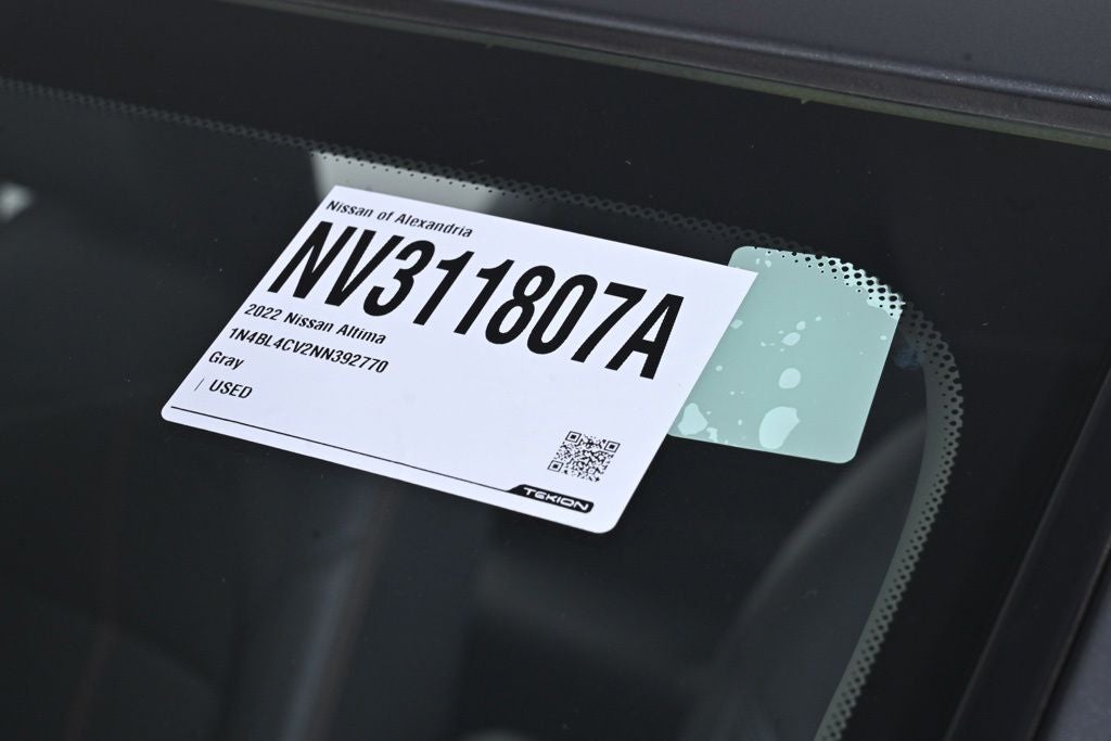 2022 Nissan Altima 2.5 SR Nissan Certified