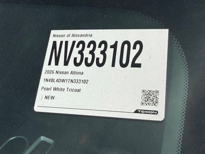 2026 Nissan Altima 2.5 SV