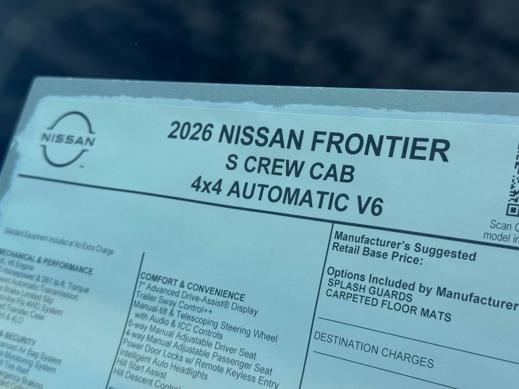 2026 Nissan Frontier S
