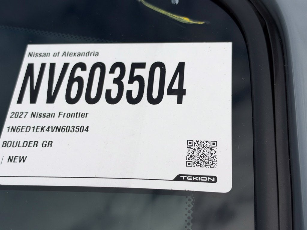 2027 Nissan Frontier SV