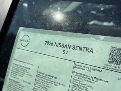 2026 Nissan Sentra SV