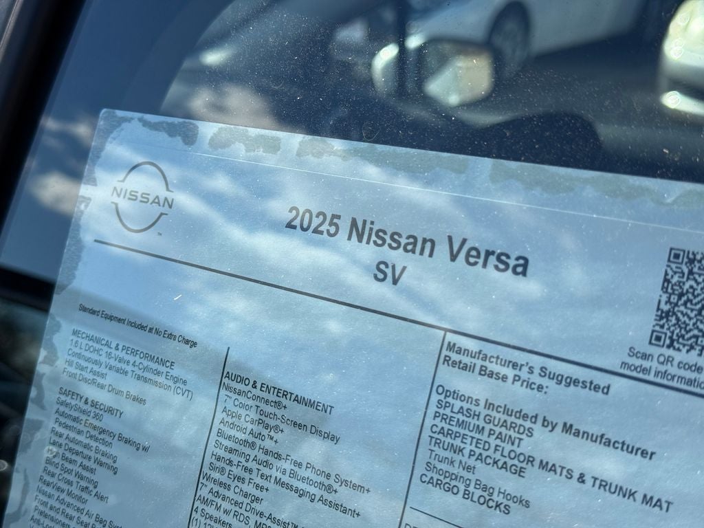 2025 Nissan Versa 1.6 SV