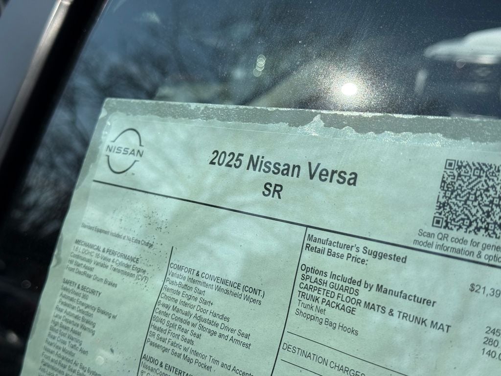 2025 Nissan Versa 1.6 SR