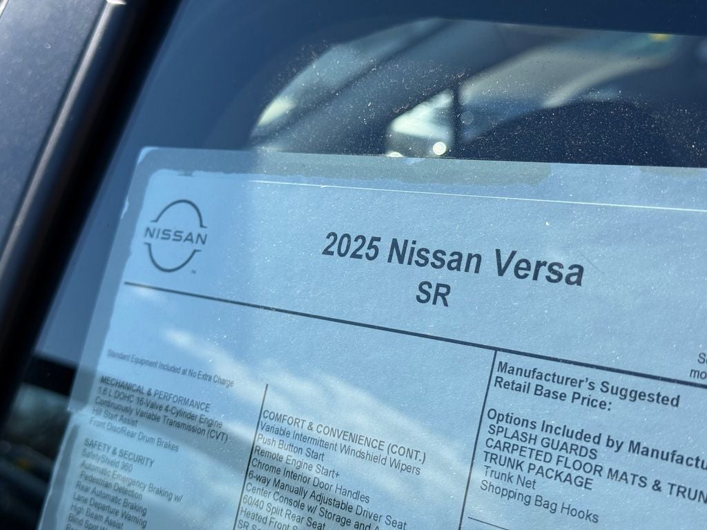 2025 Nissan Versa 1.6 SR