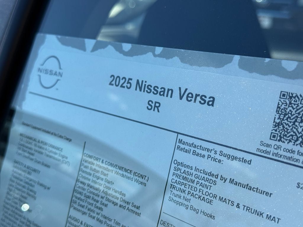 2025 Nissan Versa 1.6 SR