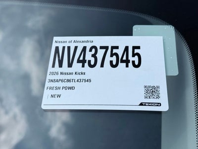 2026 Nissan Kicks SV