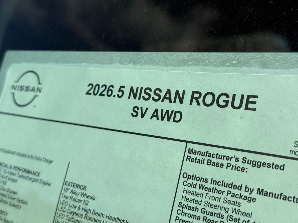 2026 Nissan Rogue SV