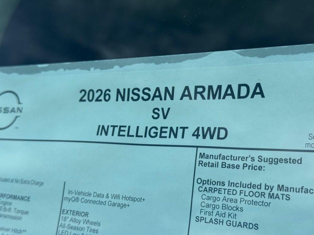 2026 Nissan Armada SV