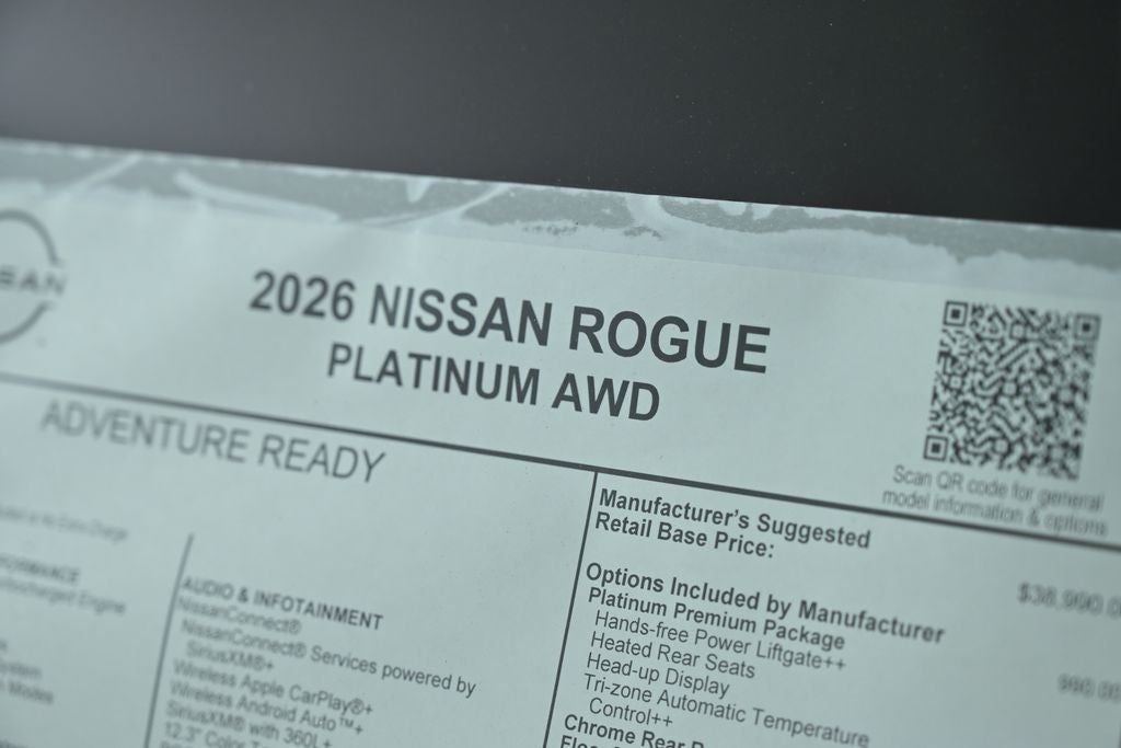 2026 Nissan Rogue Platinum