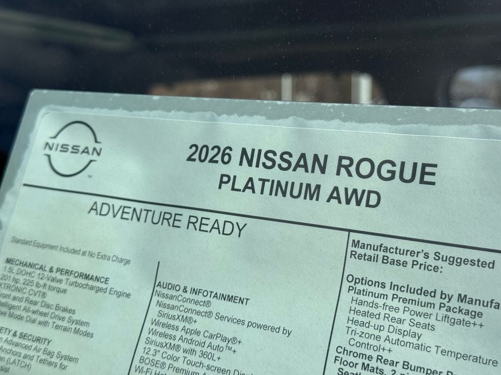 2026 Nissan Rogue Platinum