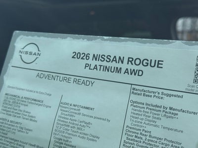 2026 Nissan Rogue Platinum