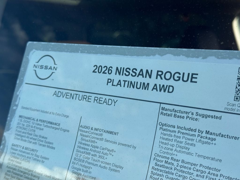 2026 Nissan Rogue Platinum