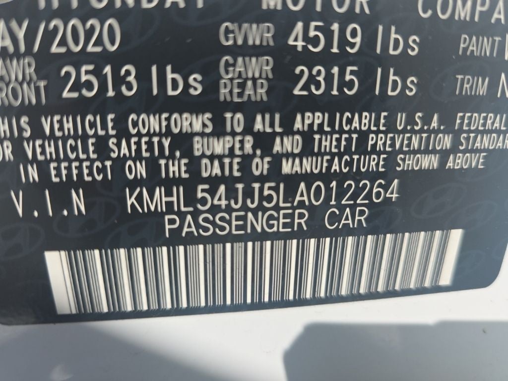 2020 Hyundai Sonata Hybrid Limited