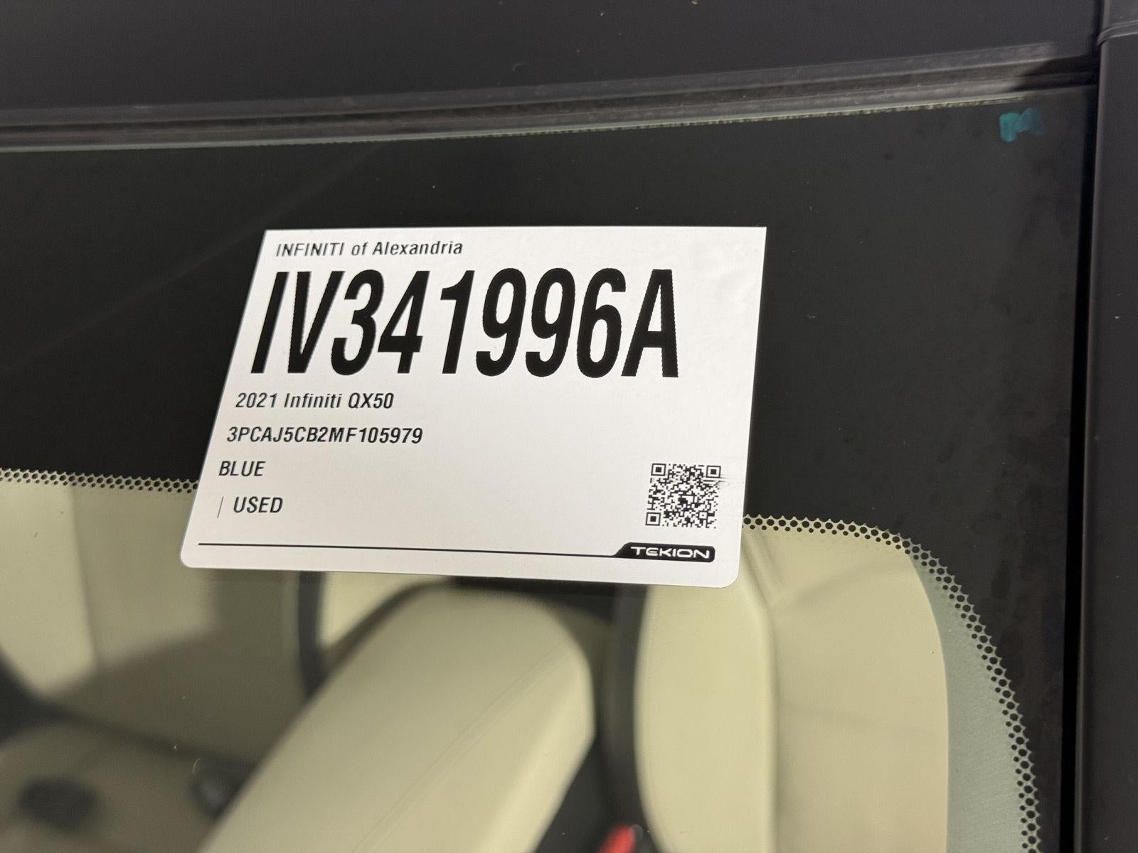 2021 INFINITI QX50 SENSORY