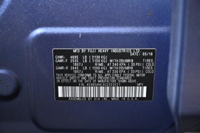 2016 Subaru Outback 2.5i Limited