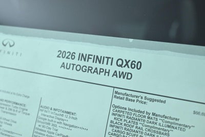 2026 INFINITI QX60 AUTOGRAPH