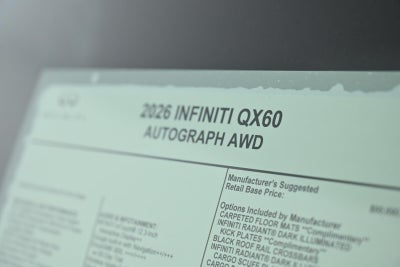 2026 INFINITI QX60 AUTOGRAPH