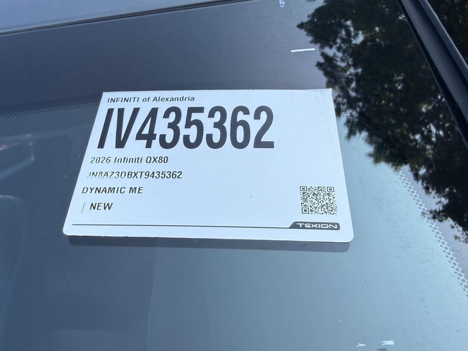 2026 INFINITI QX80 SPORT