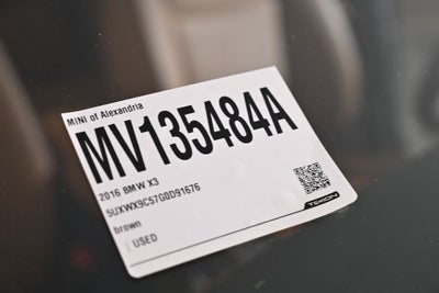 2016 BMW X3 xDrive28i