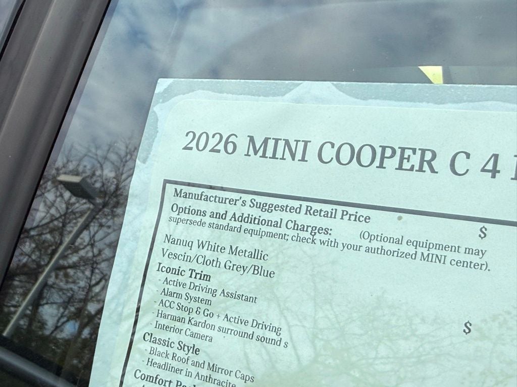 2026 MINI Cooper Cooper