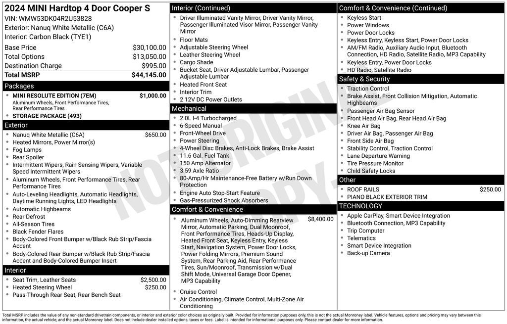 2024 MINI Cooper S Base