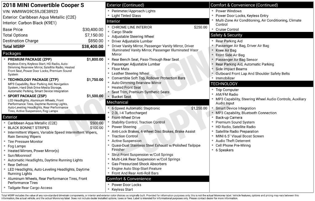 2018 MINI Cooper S Base