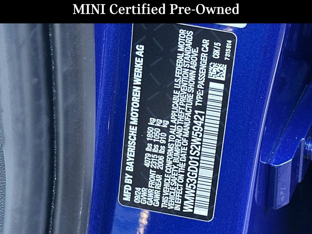 2025 MINI Cooper S Signature Plus