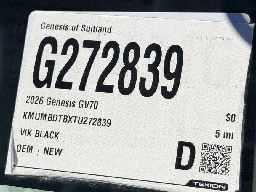 2026 Genesis GV70 2.5T Advanced