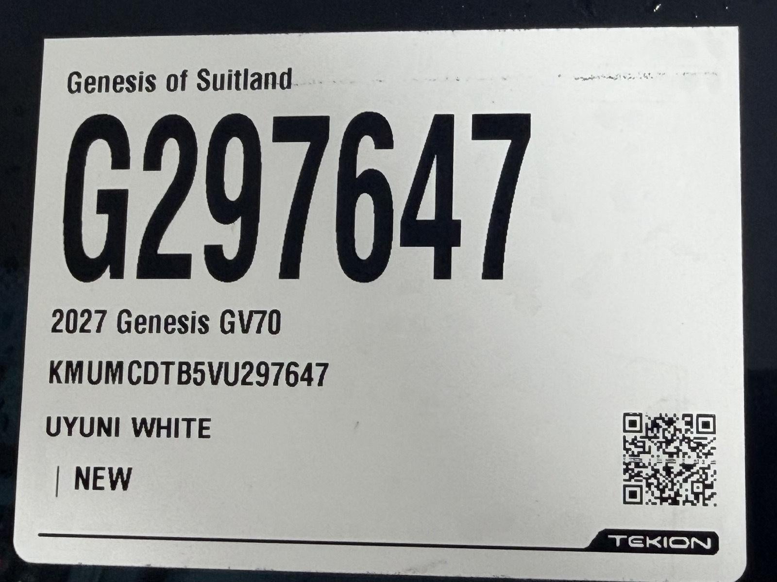 2027 Genesis GV70 2.5T Advanced