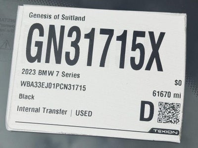2023 BMW 7 Series 760i xDrive