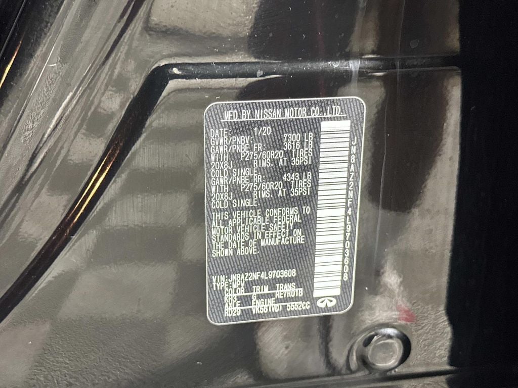 2020 INFINITI QX80 LUXE