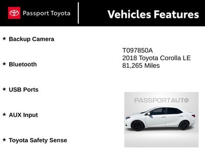 2018 Toyota Corolla LE