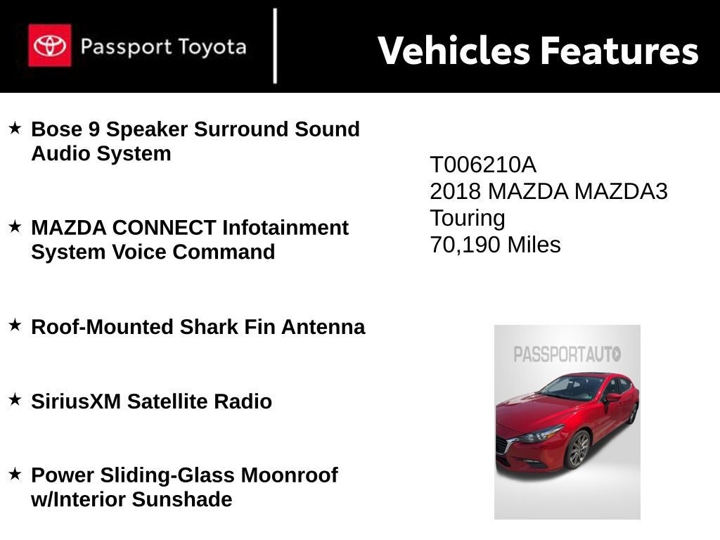 2018 Mazda Mazda3 Touring