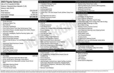 2023 Toyota Camry LE