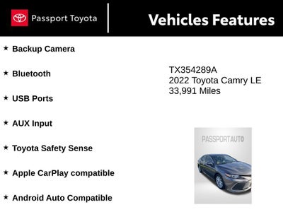 2022 Toyota Camry LE