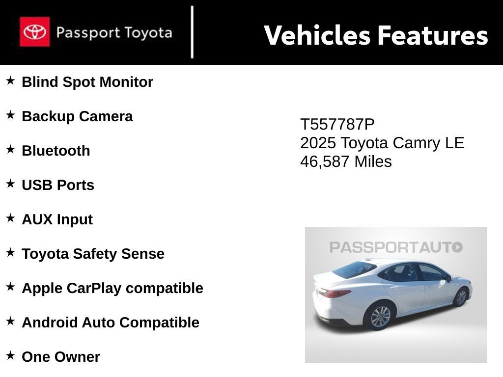 2025 Toyota Camry LE