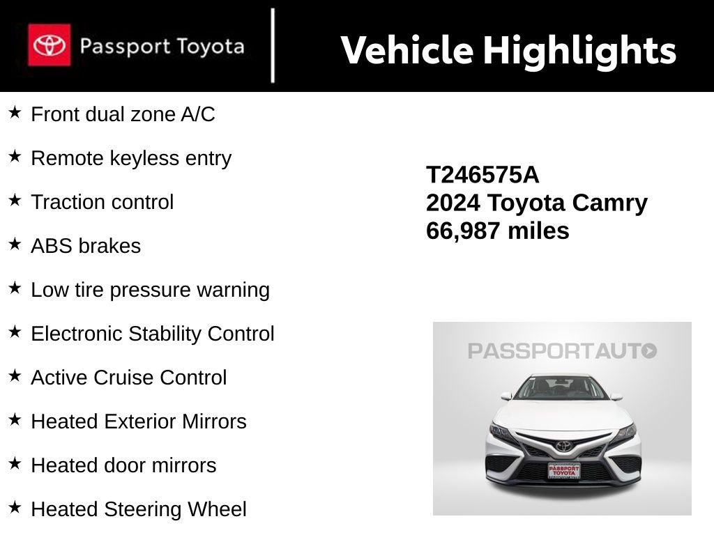 2024 Toyota Camry SE